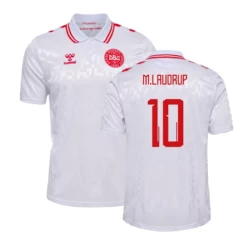 M.Laudrup #10 Denemarken Voetbalshirt EK 2024 Uittenue Heren