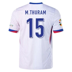 M. Thuram #15 Frankrijk Voetbalshirt EK 2024 Uittenue Heren