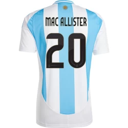 Mac Allister #20 Argentinië Voetbalshirt Copa America 2024 Thuistenue Heren