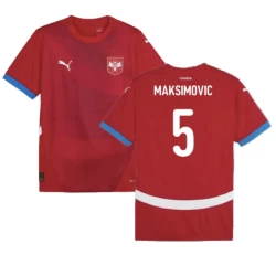 Maksimovic #5 Servië Voetbalshirt EK 2024 Thuistenue Heren