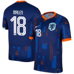 Malen #18 Nederlands Voetbalshirt EK 2024 Uittenue Heren