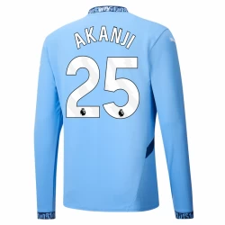 Manchester City Akanji #25 Voetbalshirt 2024-25 Thuistenue Heren Lange Mouw