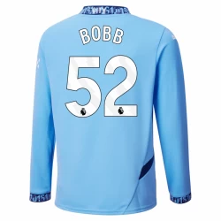 Manchester City Bobb #52 Voetbalshirt 2024-25 Thuistenue Heren Lange Mouw