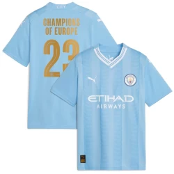 Manchester City Champions of Europe #23 Voetbalshirt 2023-24 Thuistenue Heren