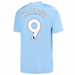 Manchester City Erling Haaland #9 Voetbalshirt 2023-24 Thuistenue Heren