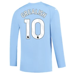 Manchester City Jack Grealish #10 Voetbalshirt 2023-24 Thuistenue Heren Lange Mouw