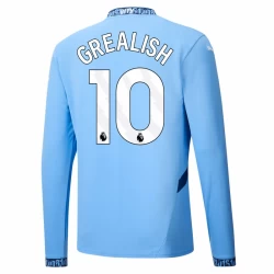 Manchester City Jack Grealish #10 Voetbalshirt 2024-25 Thuistenue Heren Lange Mouw