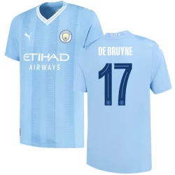 Manchester City Kevin De Bruyne #17 Voetbalshirt 2023-24 Thuistenue Heren
