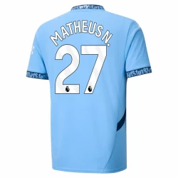 Manchester City Matheus N. #27 Voetbalshirt 2024-25 Thuistenue Heren