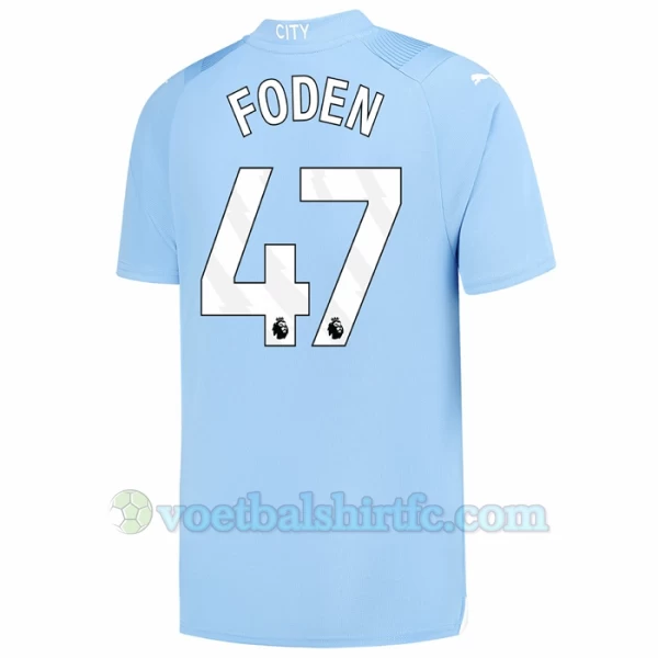 Manchester City Phil Foden #47 Voetbalshirt 2023-24 Thuistenue Heren