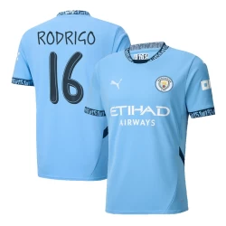 Manchester City Rodrigo #16 Voetbalshirt 2024-25 UCL Thuistenue Heren