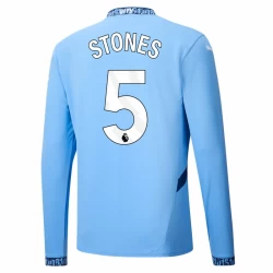 Manchester City Stones #5 Voetbalshirt 2024-25 Thuistenue Heren Lange Mouw