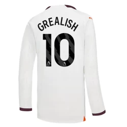 Manchester City Voetbalshirt 2023-24 Jack Grealish #10 Uittenue Heren Lange Mouw
