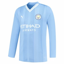 Manchester City Voetbalshirt 2023-24 Thuistenue Heren Lange Mouw