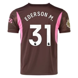 Manchester City Voetbalshirt 2024-25 Ederson M. #31 Keeper Uittenue Heren