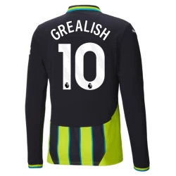 Manchester City Voetbalshirt 2024-25 Jack Grealish #10 Uittenue Heren Lange Mouw