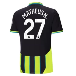 Manchester City Voetbalshirt 2024-25 Matheus N. #27 Uittenue Heren