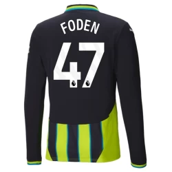 Manchester City Voetbalshirt 2024-25 Phil Foden #47 Uittenue Heren Lange Mouw