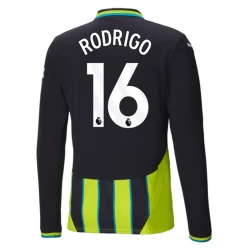 Manchester City Voetbalshirt 2024-25 Rodrigo #16 Uittenue Heren Lange Mouw