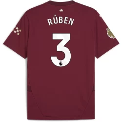 Manchester City Voetbalshirt 2024-25 Ruben #3 Uittenue Heren