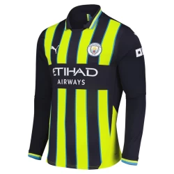 Manchester City Voetbalshirt 2024-25 Uittenue Heren Lange Mouw