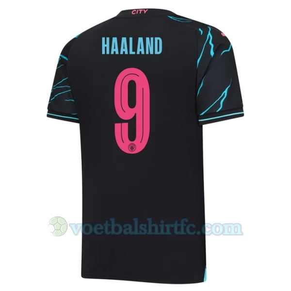 Manchester City Voetbalshirt Erling Haaland #9 2023-24 UCL Thirdtenue Heren