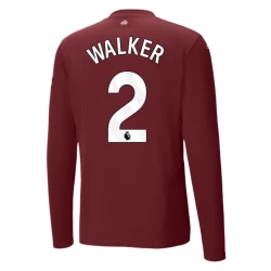 Manchester City Voetbalshirt Kyle Walker #2 2024-25 Thirdtenue Heren Lange Mouw