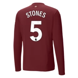 Manchester City Voetbalshirt Stones #5 2024-25 Thirdtenue Heren Lange Mouw