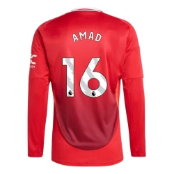 Manchester United Amad #16 Voetbalshirt 2024-25 Thuistenue Heren Lange Mouw