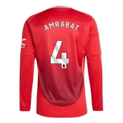 Manchester United Amrabat #4 Voetbalshirt 2024-25 Thuistenue Heren Lange Mouw