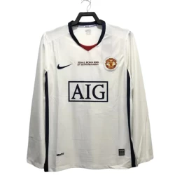 Manchester United Champions League Finale Retro Shirt 2008-09 Uit Heren Lange Mouw