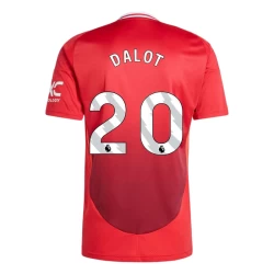 Manchester United Dalot #20 Voetbalshirt 2024-25 Thuistenue Heren