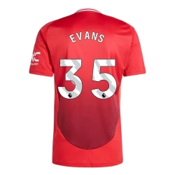 Manchester United Evans #35 Voetbalshirt 2024-25 Thuistenue Heren