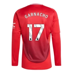 Manchester United Garnacho #17 Voetbalshirt 2024-25 Thuistenue Heren Lange Mouw