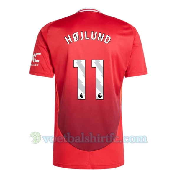 Manchester United Hojlund #11 Voetbalshirt 2024-25 Thuistenue Heren