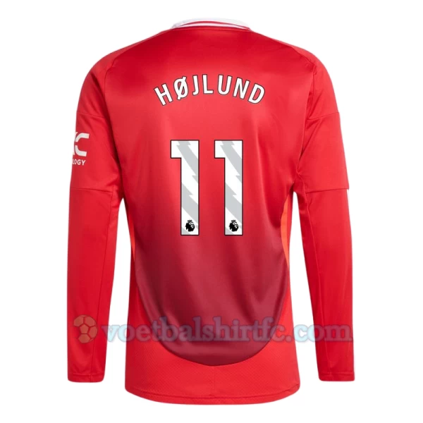 Manchester United Hojlund #11 Voetbalshirt 2024-25 Thuistenue Heren Lange Mouw