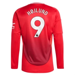 Manchester United Hojlund #9 Voetbalshirt 2024-25 Thuistenue Heren Lange Mouw