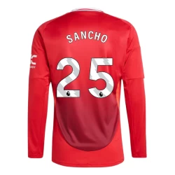 Manchester United Jadon Sancho #25 Voetbalshirt 2024-25 Thuistenue Heren Lange Mouw