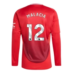 Manchester United Malacia #12 Voetbalshirt 2024-25 Thuistenue Heren Lange Mouw