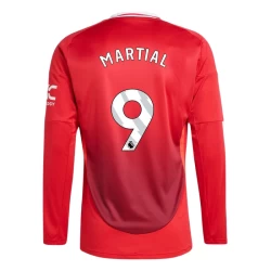 Manchester United Martial #9 Voetbalshirt 2024-25 Thuistenue Heren Lange Mouw