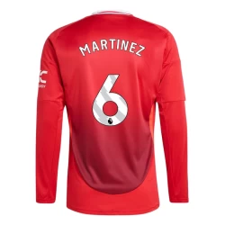 Manchester United Martínez #6 Voetbalshirt 2024-25 Thuistenue Heren Lange Mouw