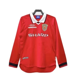 Manchester United Retro Shirt 1999-00 Thuis Heren Lange Mouw