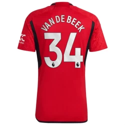 Manchester United Van De Beek #34 Voetbalshirt 2023-24 Thuistenue Heren