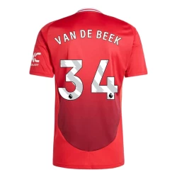 Manchester United Van De Beek #34 Voetbalshirt 2024-25 Thuistenue Heren