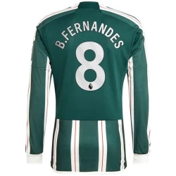 Manchester United Voetbalshirt 2023-24 Bruno Fernandes #8 Uittenue Heren Lange Mouw