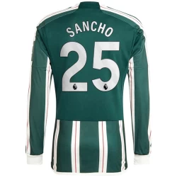 Manchester United Voetbalshirt 2023-24 Jadon Sancho #25 Uittenue Heren Lange Mouw