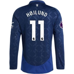 Manchester United Voetbalshirt 2024-25 Hojlund #11 Uittenue Heren Lange Mouw