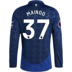 Manchester United Voetbalshirt 2024-25 Kobbie Mainoo #37 Uittenue Heren Lange Mouw