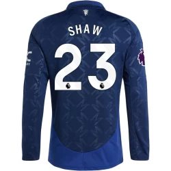 Manchester United Voetbalshirt 2024-25 Shaw #23 Uittenue Heren Lange Mouw