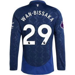 Manchester United Voetbalshirt 2024-25 Wan-Bissaka #29 Uittenue Heren Lange Mouw